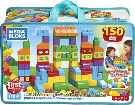 mega bloks amazon|MEGA BLOKS 150 Toddlers Blocks Learning Toy Building Set, Let's Get.